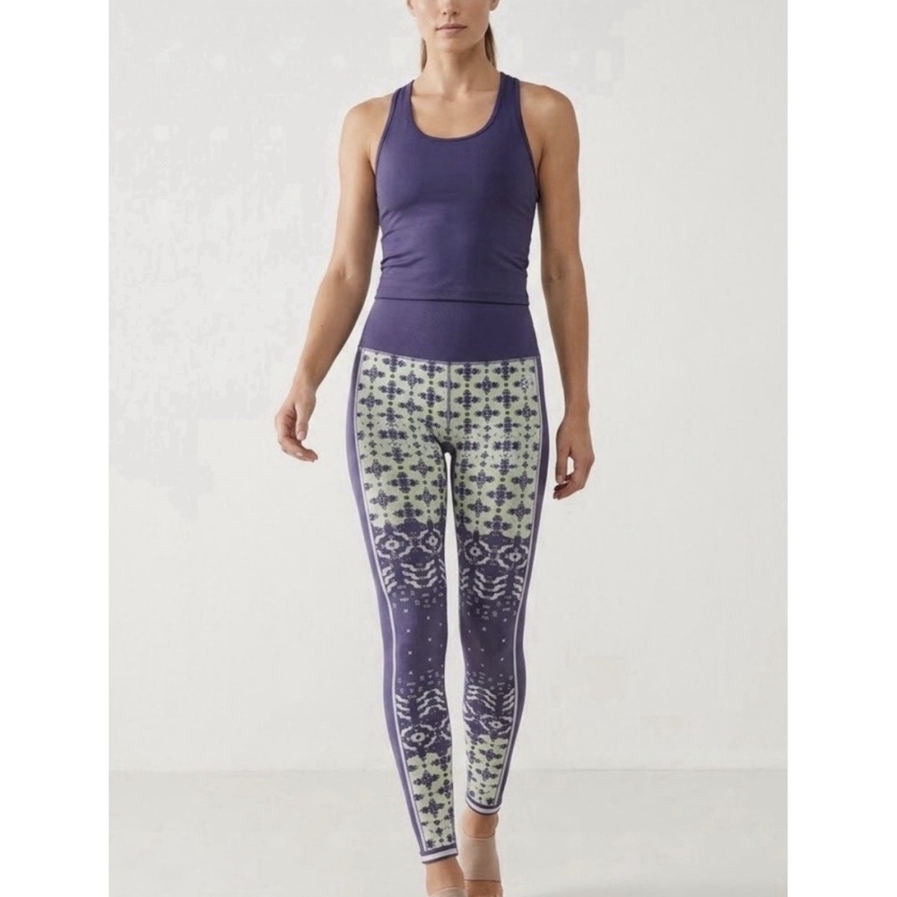 FREE PEOPLE FP Movement NWOT Women's XS/S Myoko Jacquard Base Leggings Green